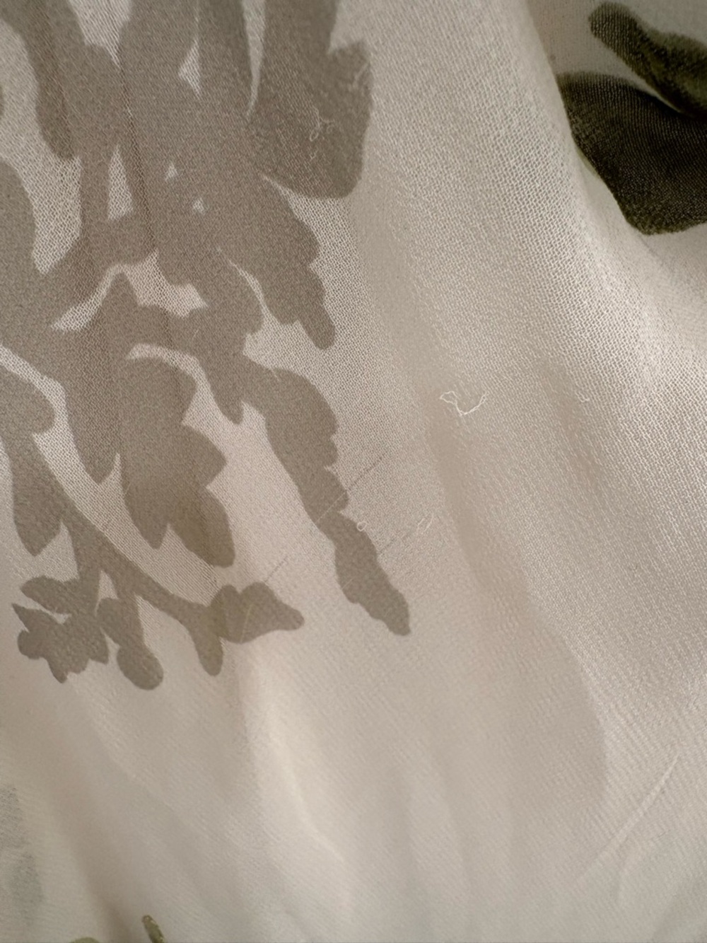Vintage Y2K Beaded Floral Cowlneck Handkerchief Dress Barn Midi Dress Size Large - Picture 11 of 11
